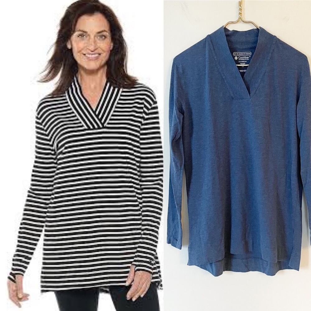 Coolibar Blue Taos Pullover Tunic Top XS